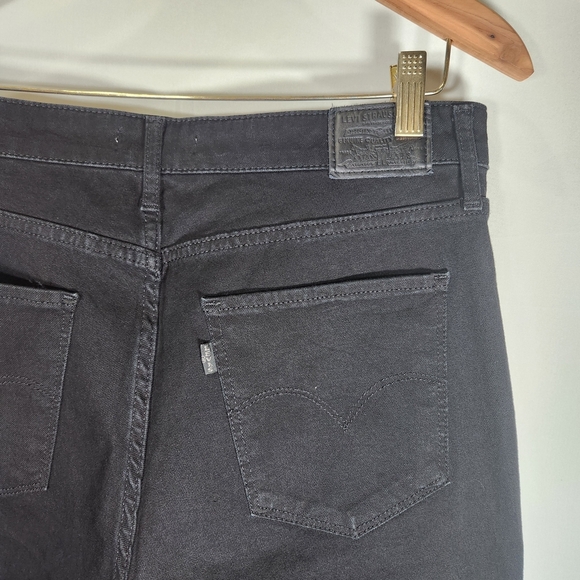 Levi's Premium Women's High Rise Jeans - Black 32X32 - Picture 8 of 12